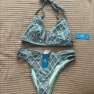 Cupshe bikini Seagram green/blue